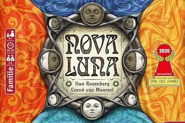 Nova Luna-Logo, das preisgekrönte Brettspiel von Edition Spielwiese.