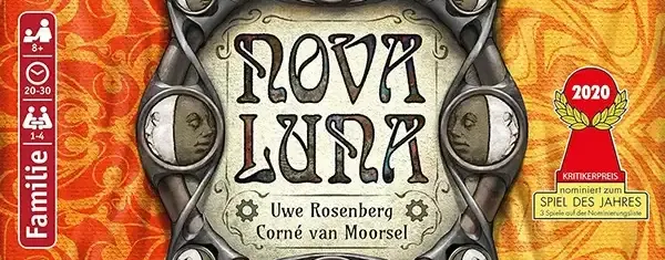 Nova Luna-Logo, das preisgekrönte Brettspiel von Edition Spielwiese.