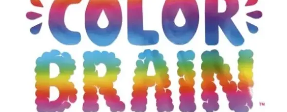 Der Karton ist weiß und in runden, bunten Buchstaben steht mittig “Color Brain”. Darunter in schwarz “Das Partyquiz für Farb(be)kenner.
