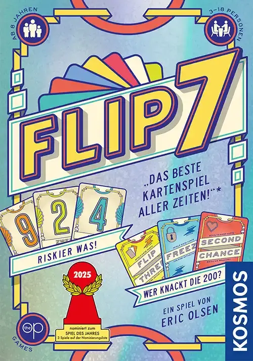 FLIP 7, ein schnelles Kartenspiel mit einfachen Regeln und hoher Spannung.